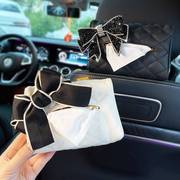 车载纸巾盒摆放汽车纸抽盒可爱车，内装饰家用客厅车用挂式抽纸盒