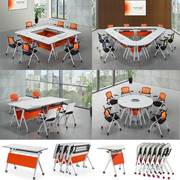 多功能折叠会议桌培训桌子组合拼接桌，移动课桌带轮培训桌椅折叠桌