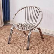 加厚不锈钢椅子靠背椅儿童小椅子家用客厅阳台室外休闲椅藤椅