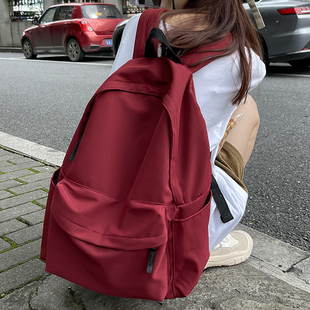 书包女大学生ins日系简约双肩包校园高中初中女生大容量旅行背包