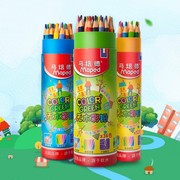 马培德彩色铅笔儿童，绘画无木铅笔幼儿，填色涂鸦笔桶装8622系列