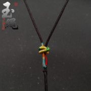 玉绳项链绳可以调节编织吊坠，挂绳翡翠玉佩黄金挂绳男女款