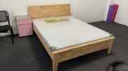南宁全实木床1.8米1.5双人床北欧现代简约卧室家具环保橡木床南宁