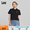 Lee24春夏舒适版短款黑色女短袖polo衫休闲LWT0082304CJ-K11