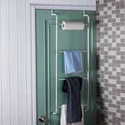 ORZ 浴室门后毛巾挂架置物架免打孔挂钩门背式淋浴房玻璃门毛巾架