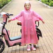 儿童雨衣套装男女防水女童全身坐电动车加大面料母子带袖子小童。