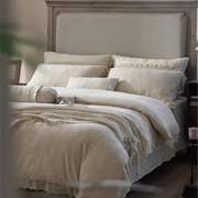 棉麻质感丨床上四件套全棉纯棉床单被套粉色日式简约风高级感床品