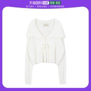 韩国直邮66girls前侧交叉系带纯色针织开衫夏季开衫，薄开衫，