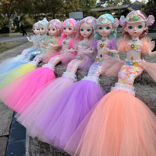 12寸肥童爱丽儿美人鱼娃娃会唱歌女孩玩具儿童生日礼物公主风