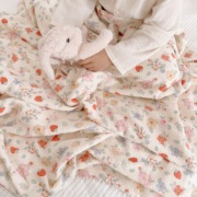a类婴儿毯子宝宝新生纯棉，六层纱被子，幼儿园儿童午睡盖毯夏季薄款