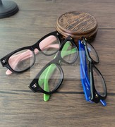 日本佐川藤井复古手工近视板材眼镜框架男女2027彩色限量版
