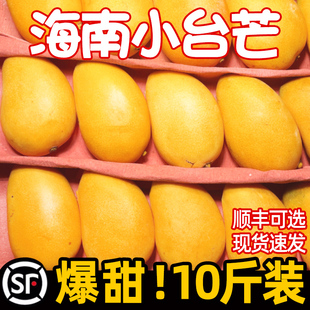 海南小台芒果新鲜10斤水果小芒果整箱当应季特产大果小台农芒果甜