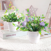 仿真绿植物北欧创意小盆栽摆件客厅卧室花束假花小盆景桌面装饰品