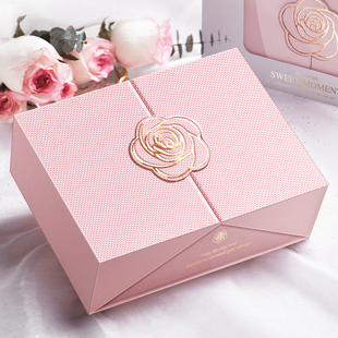 礼物盒生日伴手礼盒空盒子精美高级化妆品520母亲节盒包装盒