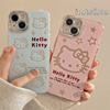 日系可爱卡通hellokitty自带镜头适用苹果14手机壳iphone13promax15pro防摔12女闺蜜11硅胶14pro全包软壳