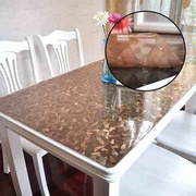 玻软璃pvc桌布加厚2mm铺桌子桌面，垫子透明餐桌防烫防水塑料水晶板