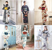 日本和服浴衣女 传统款式 纯棉面料日本旅游 写真和服浴衣YUKATA
