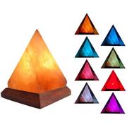 高档水晶矿盐灯喜马拉雅s级可调光金字塔卧室床头灯创意招财摆件