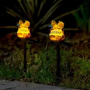 太阳能夜灯户外花园庭院装饰灯，动物小鸟造型走道，景观灯草坪地插灯