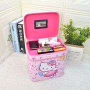 Hellokitty凯蒂猫大容量双层硬壳化妆包 可爱卡通收纳包女 化妆箱