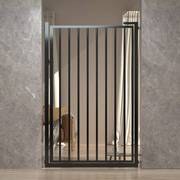 黑色定制防猫门栏宠物围栏，挡猫神器狗栅栏护栏，隔离门挡板室内笼子
