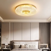 卧室书房全铜吸顶灯奢华轻奢，设计师个性创意餐厅，过道走廊水晶灯具