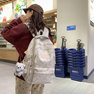 书包小学生两件套背包初高学生大学生双肩男包电脑包旅行包女