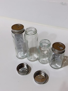 斯特伦哈 盐和胡椒瓶透明玻璃调味瓶调味罐香料容器宜家国内