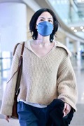 原版明星王菲机场同款毛衣米色，慵懒风软糯宽松套头针织衫上衣女