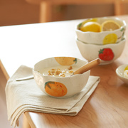肆月 ins风陶瓷早餐碗家用小碗单个陶瓷碗酸奶碗燕麦碗麦片碗餐具