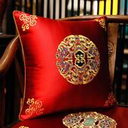 新中式刺绣抱枕靠枕套红木靠垫，靠背沙发靠包软床头，包办公(包办公)