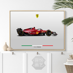 F1方程式赛车装饰画夏尔勒克莱尔