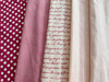 孤品私藏/整码日本订单棉麻布料 英文水玉拼布风桌布抱枕面料