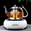 电磁炉煮茶器黑茶耐热玻璃茶壶，过滤泡茶壶，烧水壶电陶炉煮茶壶套装