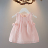 女童夏装背心裙0-1-2-3岁女宝宝，洋气连衣裙6-7-8个月，婴儿条纹裙子