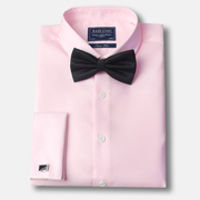 法式衬衫男长袖修身新郎结婚袖扣寸定制礼服，宴会婚礼男士粉色衬衣