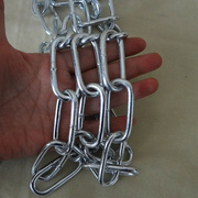 厂5MM粗铁链五金配件链条高标准电镀锌铁环链锁链装饰链条灯具库