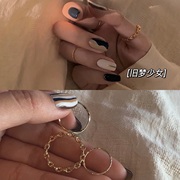 韩国小众设计高级感复古关节戒套组戒指三件套简约冷淡风指环女款