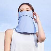 韩国vvc护眼角防晒口罩女护颈，夏季薄款k防紫外线透气骑车遮脸面罩