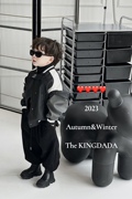 kingdada韩系童装男童秋装外套，2023中小童棒球服夹克户外上衣