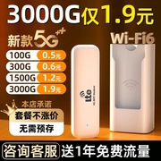 首年免费随身wifi20245g无线移动网络wifi，流量网卡wilf车载免插卡路由器，高速便携带适用华为手机智能数据