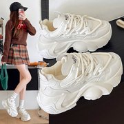 网红洋气老爹鞋女ins潮2025春秋鞋子松糕厚底舒适百搭休闲运动鞋