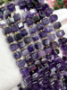 天然紫水晶散珠方糖手链项链，半成品diy材料狗牙，水晶手串饰品配饰