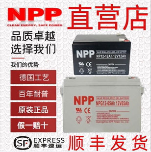 npp耐普npg12-7ah蓄电池12v591217243865100ah电梯ups电源