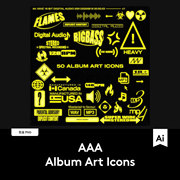 50款时尚潮流专辑cd艺术，封面设计logo图标矢量素材g2021011301
