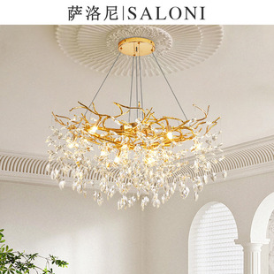 萨洛尼客厅吊灯现代简约创意，大气餐厅灯，卧室高档灯具2023年