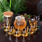 玻璃功夫茶具套装 家用整套高硼硅耐热玻璃茶壶茶杯茶道茶具套装