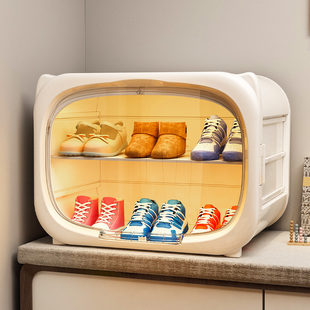 免安装儿童鞋架门口家用简易宝宝小型可爱幼儿园鞋收纳盒防尘鞋柜
