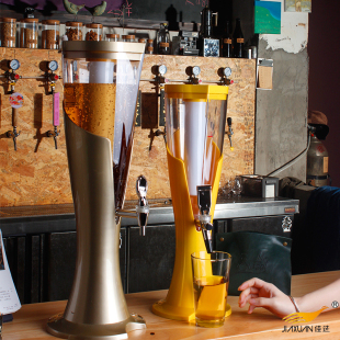 酒炮KTV酒吧商用分酒器创意果汁桶1.5L酒塔扎啤酒炮3升