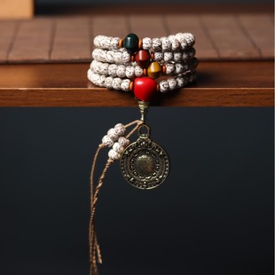 红血丝菩提根子手串佛珠，108颗文玩手链，持男女士念珠饰品